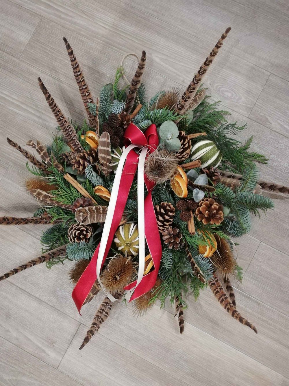 Christmas Flowers Wreath Florist Bouquet Fresh Kings Lynn West Norfolk Flowers On The Green