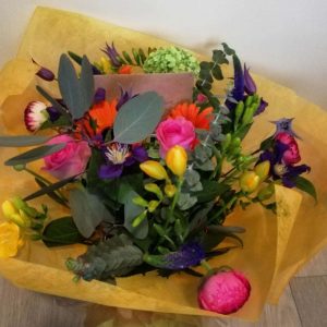 Mothers Day Mothering Sunday Mother's Day Flowers Bouquet Spray Florist Fresh Hand Tied Seasonal Kings Lynn West Norfolk Flowers On The Green