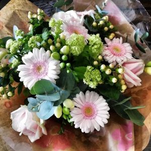 Mothers Day Mothering Sunday Mother's Day Flowers Bouquet Spray Florist Fresh Hand Tied Seasonal Kings Lynn West Norfolk Flowers On The Green Norfolk
