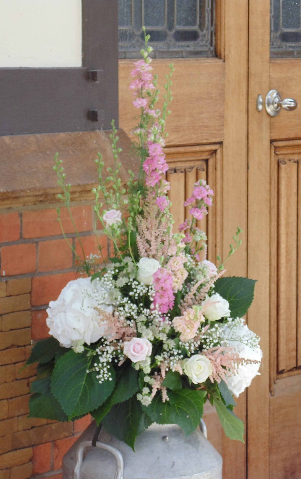 Wedding Flowers Milk Churn Florist Bouquet Fresh Kings Lynn West Norfolk Flowers On The Green