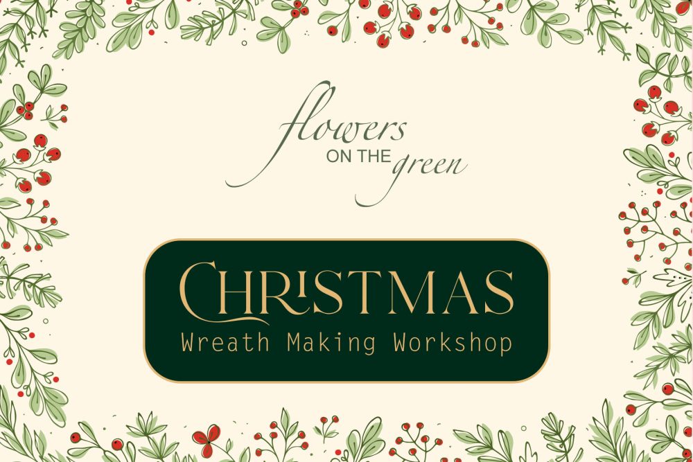 Christmas Wreath Workshop 2024 North Wootton Village Hall Norfolk Florist